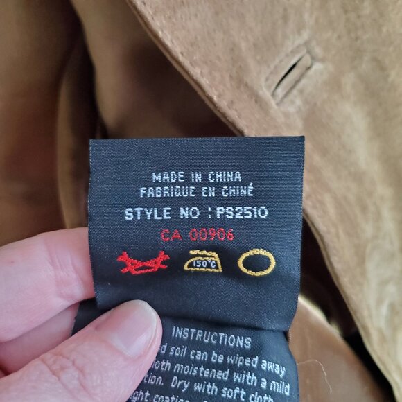 BRITCHES Vintage Suede Leather Jacket Coat Oversized Blazer Brown Men's Medium - Picture 11 of 14